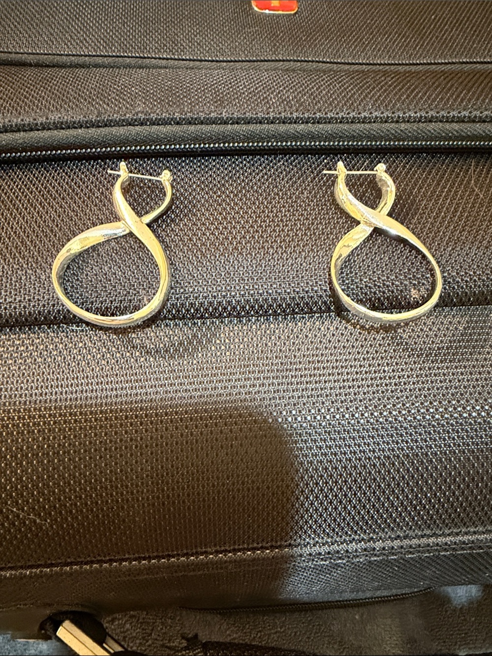 Silver Twist Infinity Hoop Earrings - Women Jewelry